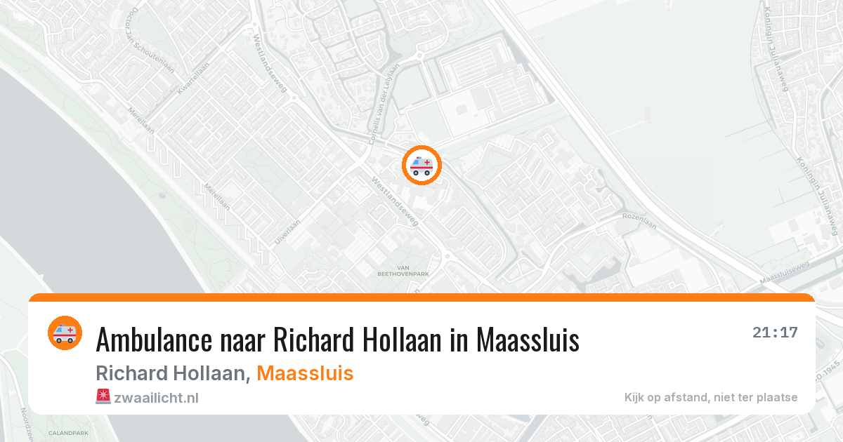 Ambulance naar Richard Hollaan in Maassluis — 13 jul 2026