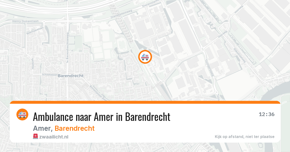 Ambulance naar Amer in Barendrecht — 25 jul 2026