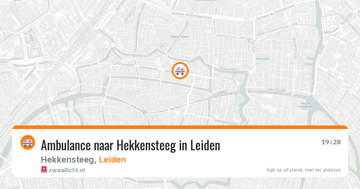 Ambulance naar Hekkensteeg in Leiden — 10 mei 2026