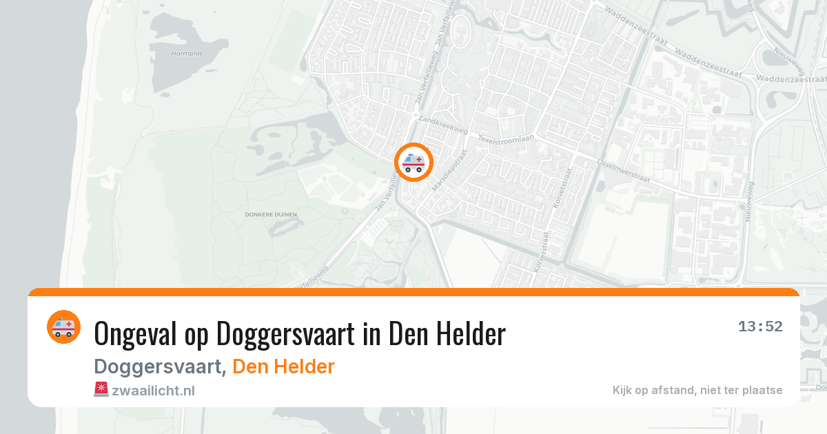 Ongeval op Doggersvaart in Den Helder — 17 apr 2026