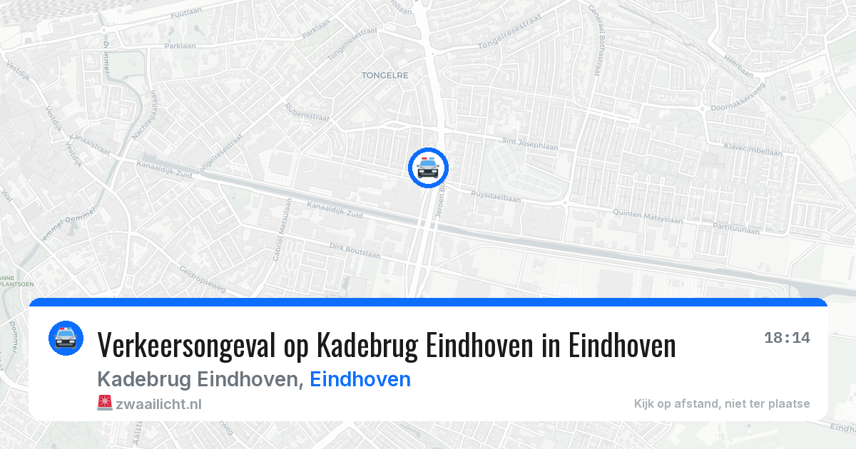 Verkeersongeval op Kadebrug Eindhoven in Eindhoven — 23 jan 2026