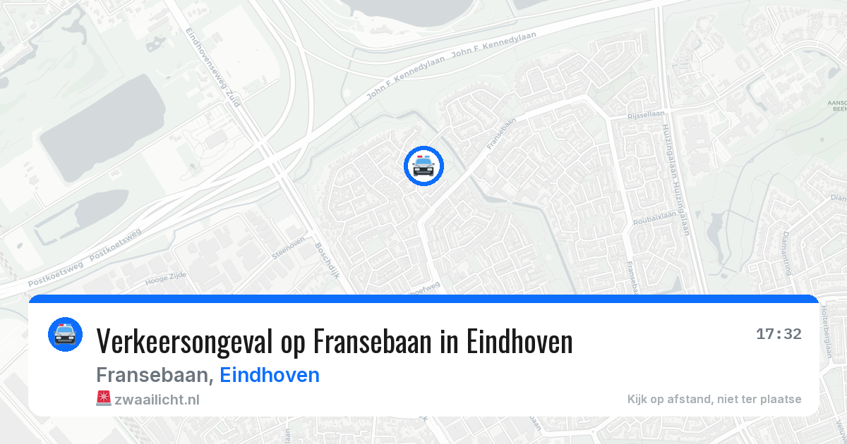 Verkeersongeval op Fransebaan in Eindhoven — 18 mei 2026