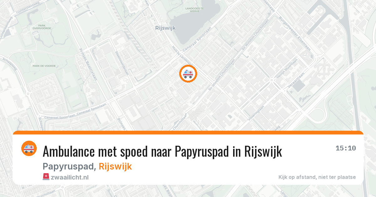 Ambulance met spoed naar Papyruspad in Rijswijk — 16 jan 2026