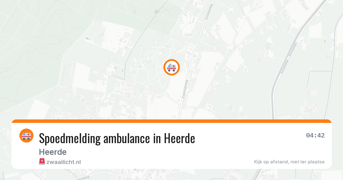 Spoedmelding ambulance in Heerde — 12 aug 2026
