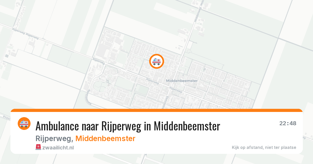 Ambulance naar Rijperweg in Middenbeemster — 1 aug 2026