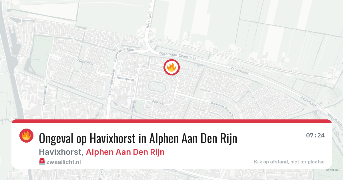Ongeval op Havixhorst in Alphen Aan Den Rijn — 8 feb 2026