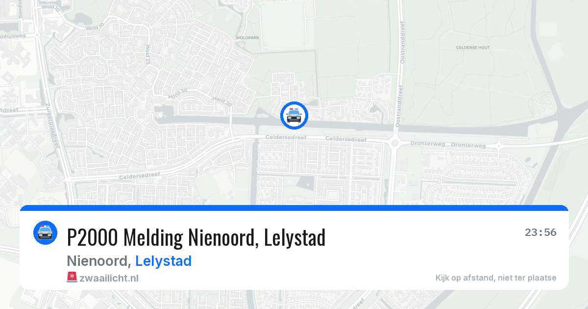 P2000 Melding Nienoord, Lelystad — 28 jun 2026