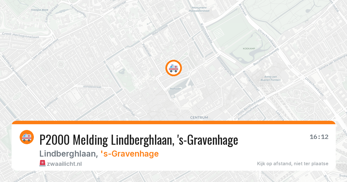 P2000 Melding Lindberghlaan, 's-Gravenhage — 5 feb 2026