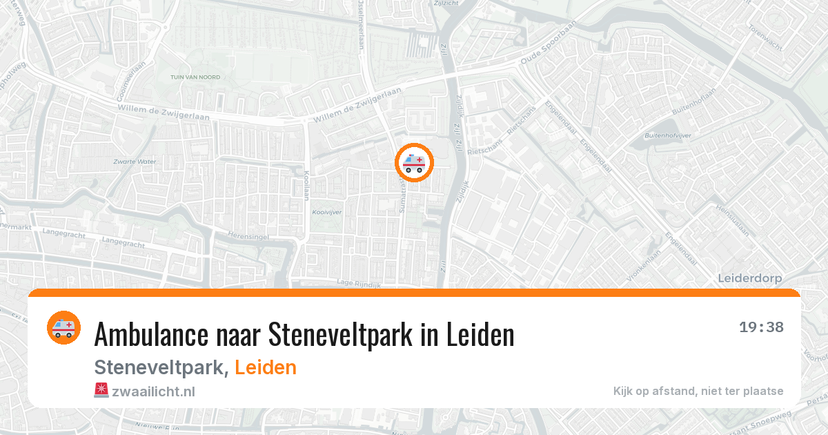 Ambulance naar Steneveltpark in Leiden — 20 jul 2026