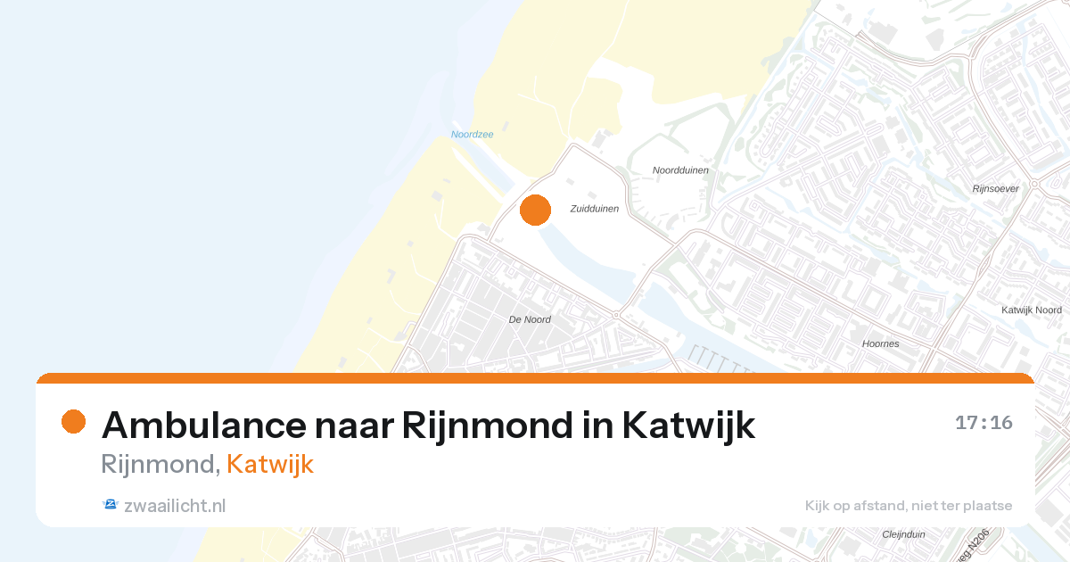 Ambulance naar Rijnmond in Katwijk — 9 jul 2026