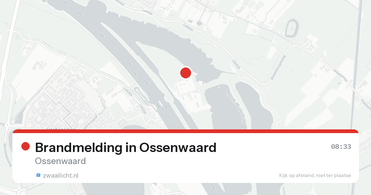 Brandmelding in Ossenwaard — 6 aug 2026