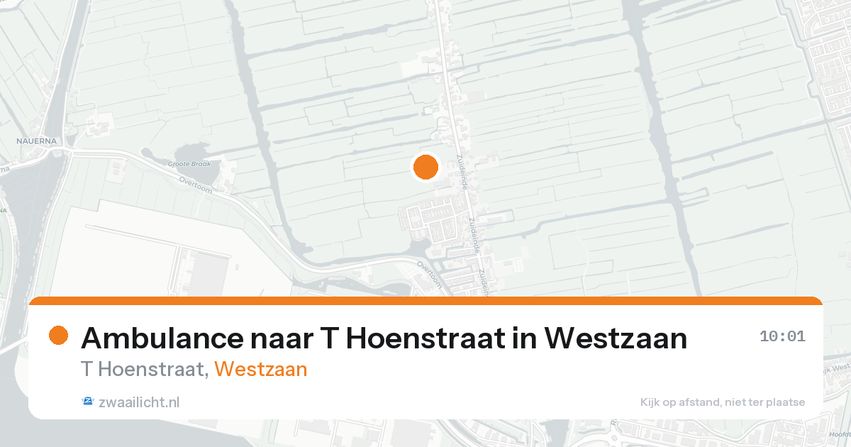 Ambulance naar T Hoenstraat in Westzaan — 31 jan 2026