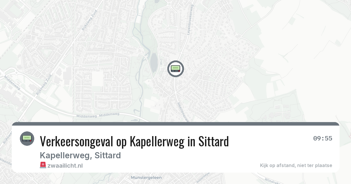 Verkeersongeval op Kapellerweg in Sittard — 1 jul 2026