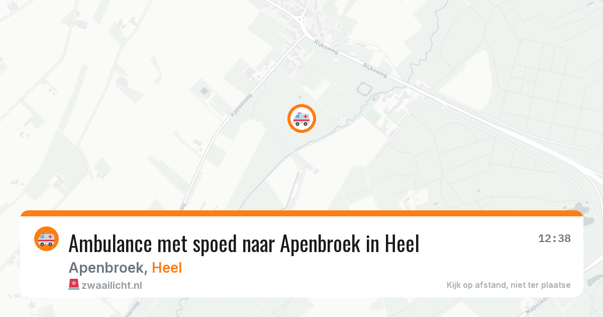 Ambulance met spoed naar Apenbroek in Heel — 30 jan 2026