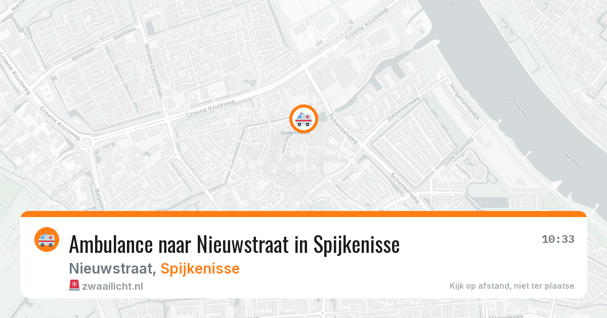 Ambulance naar Nieuwstraat in Spijkenisse — 13 aug 2026