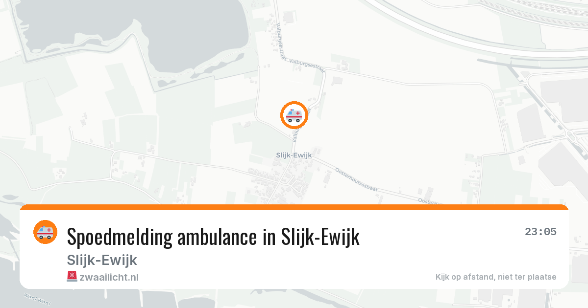 Spoedmelding ambulance in Slijk-Ewijk — 13 mrt 2026