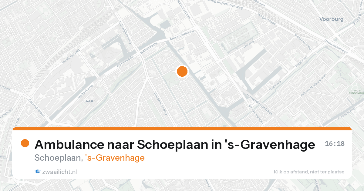Ambulance naar Schoeplaan in 's-Gravenhage — 21 aug 2026