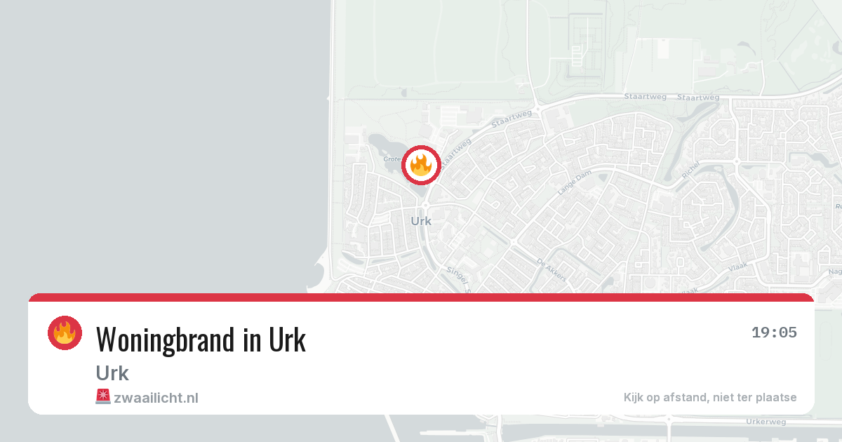 Woningbrand in Urk — 23 apr 2026