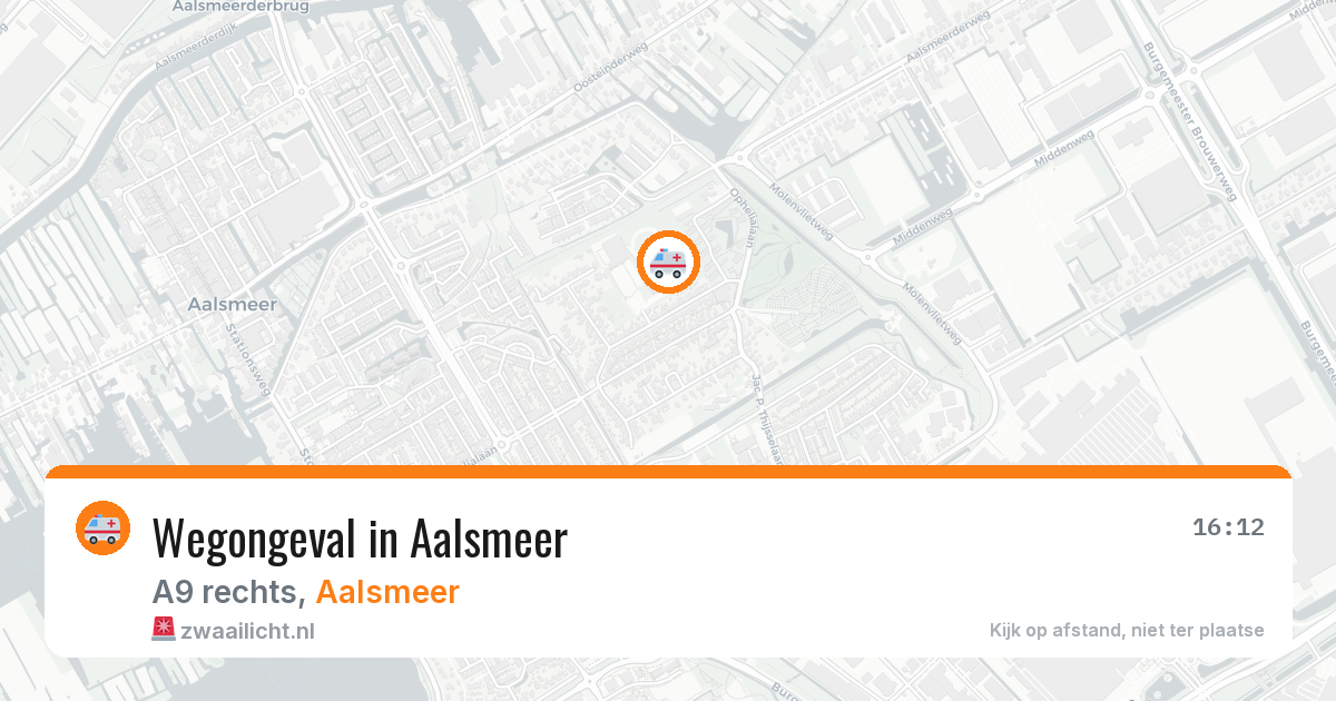 Wegongeval in Aalsmeer — 11 jun 2026