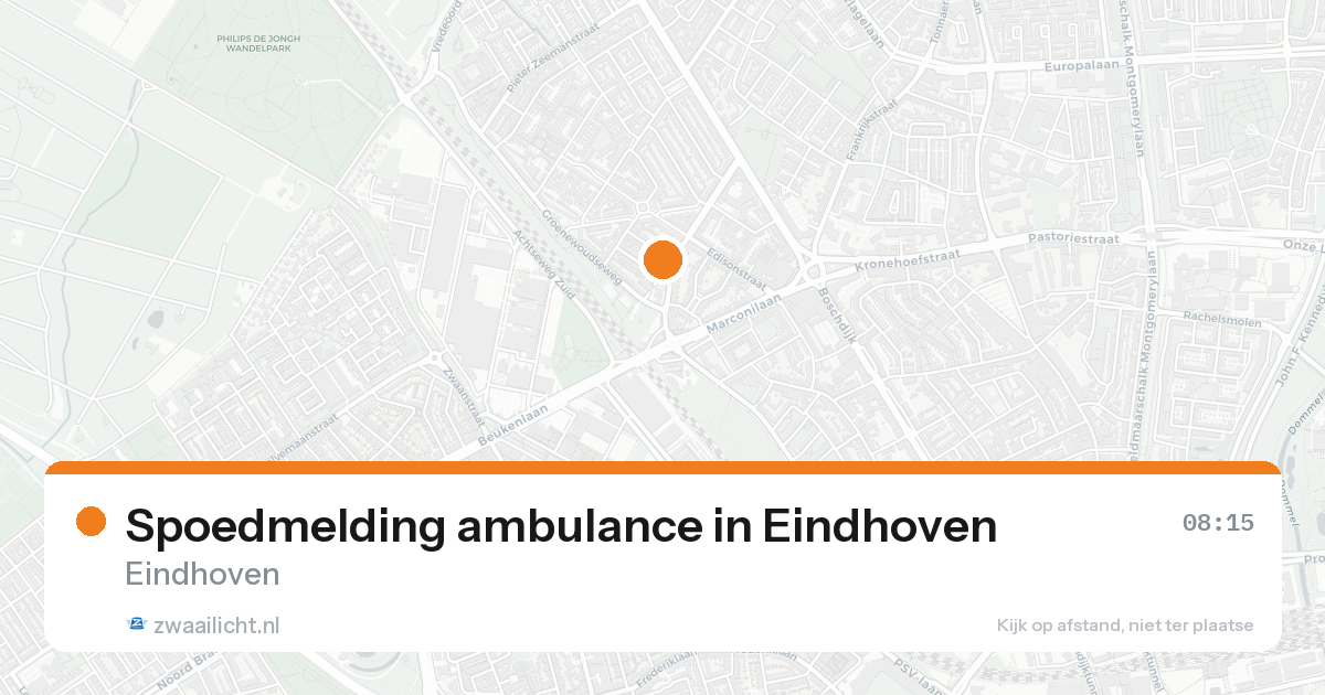 Spoedmelding ambulance in Eindhoven — 18 aug 2026