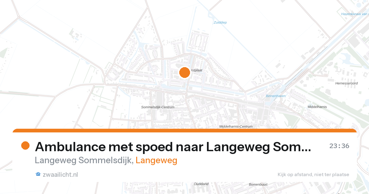 Ambulance met spoed naar Langeweg Sommelsdijk in Langeweg — 6 feb 2026