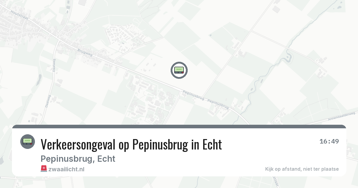 Verkeersongeval op Pepinusbrug in Echt — 29 jan 2026