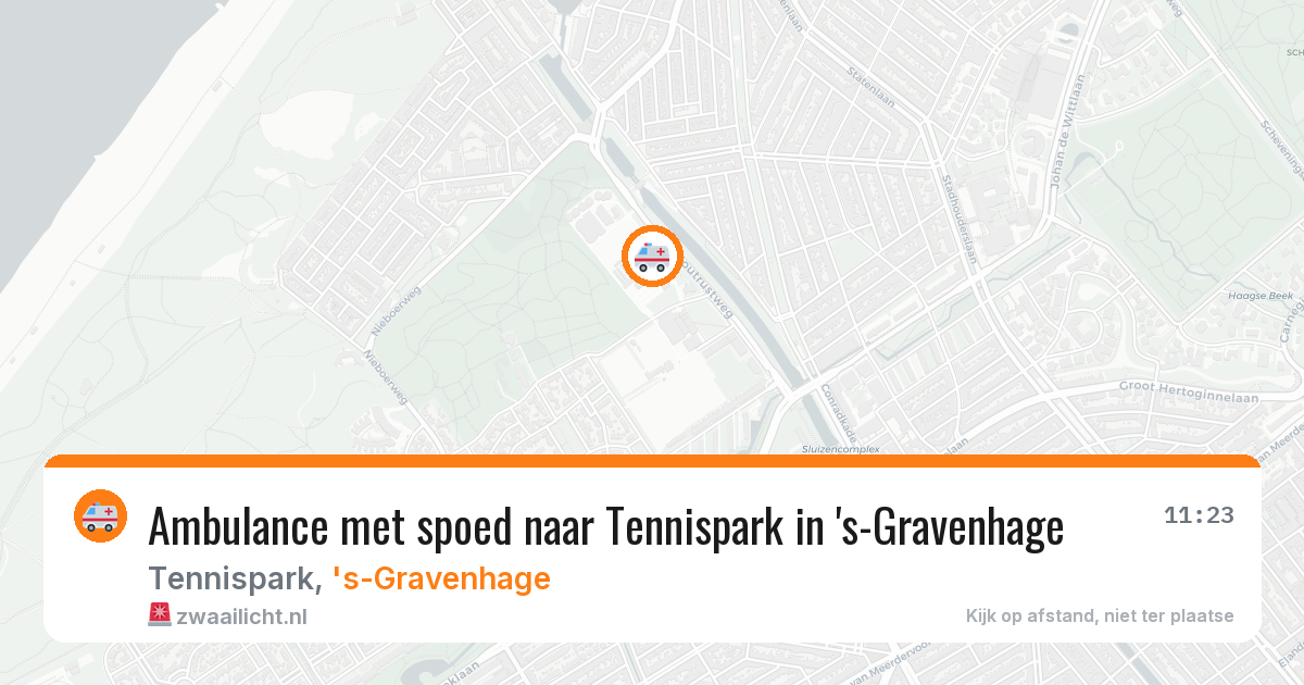 Ambulance met spoed naar Tennispark in 's-Gravenhage — 8 feb 2026