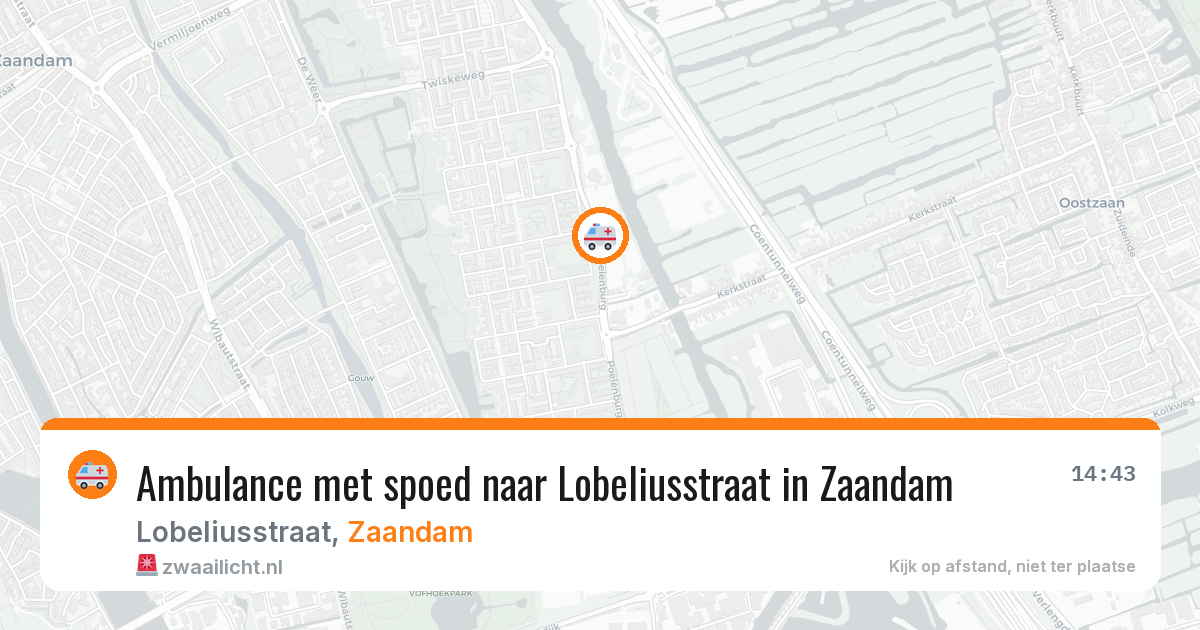 Ambulance met spoed naar Lobeliusstraat in Zaandam — 31 jan 2026