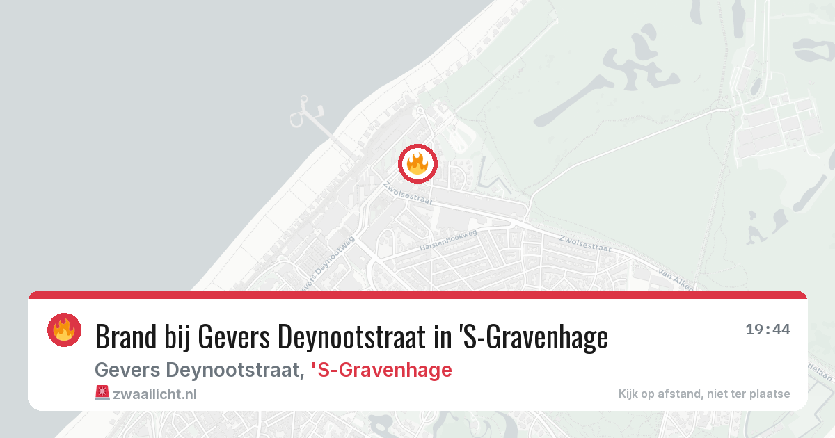 Brand bij Gevers Deynootstraat in 'S-Gravenhage — 19 mei 2026