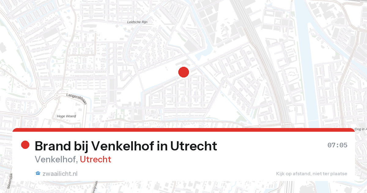 Brand bij Venkelhof in Utrecht — 28 aug 2026