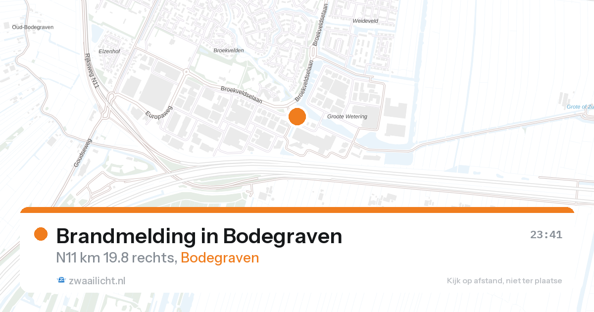 Brandmelding in Bodegraven — 17 feb 2026