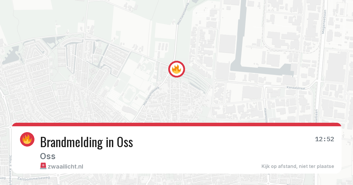 Brandmelding in Oss — 21 jul 2026