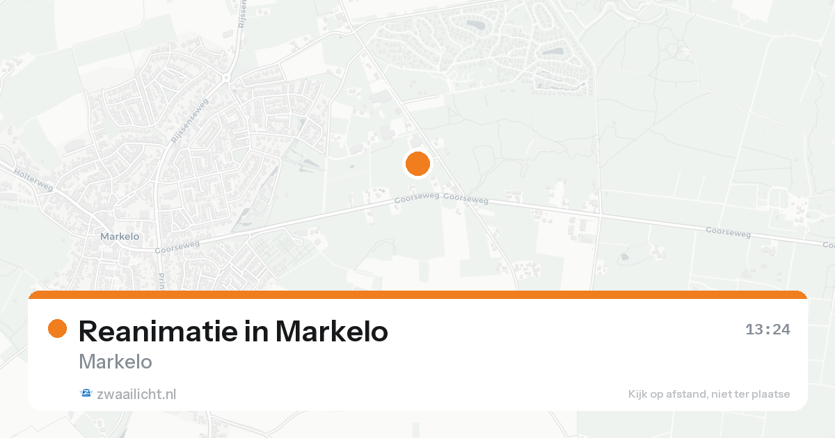 Reanimatie in Markelo — 19 aug 2026
