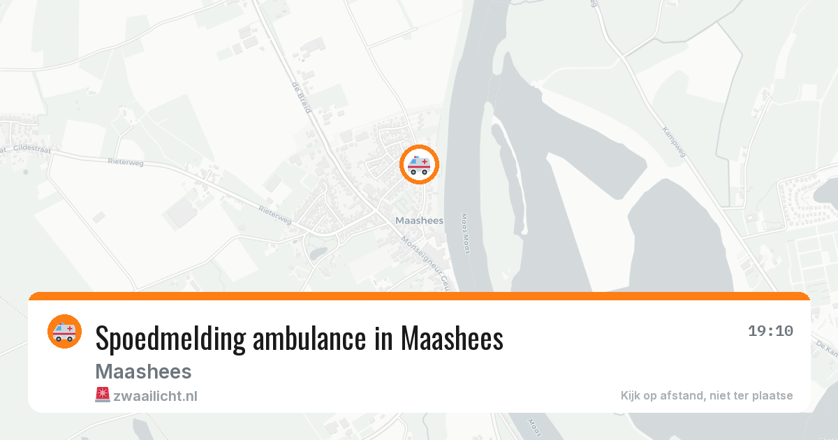 Spoedmelding ambulance in Maashees — 22 jun 2026