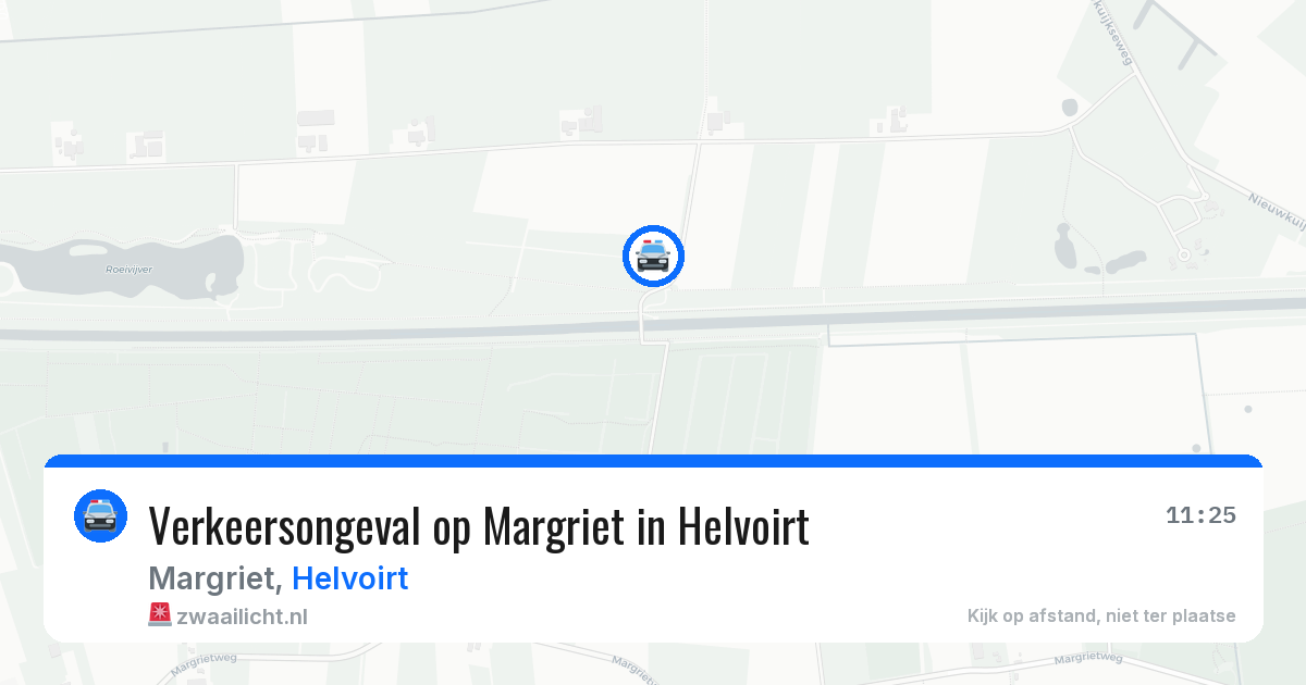 Verkeersongeval op Margriet in Helvoirt — 25 mei 2026