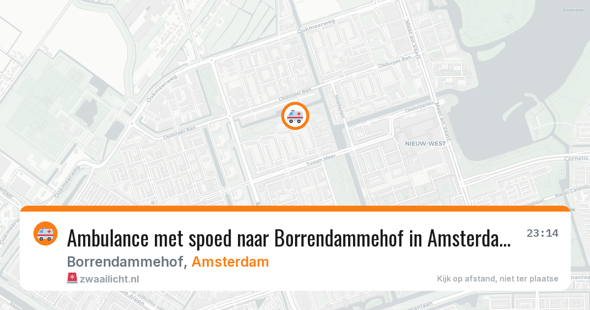 Ambulance met spoed naar Borrendammehof in Amsterdam — 2 jun 2026
