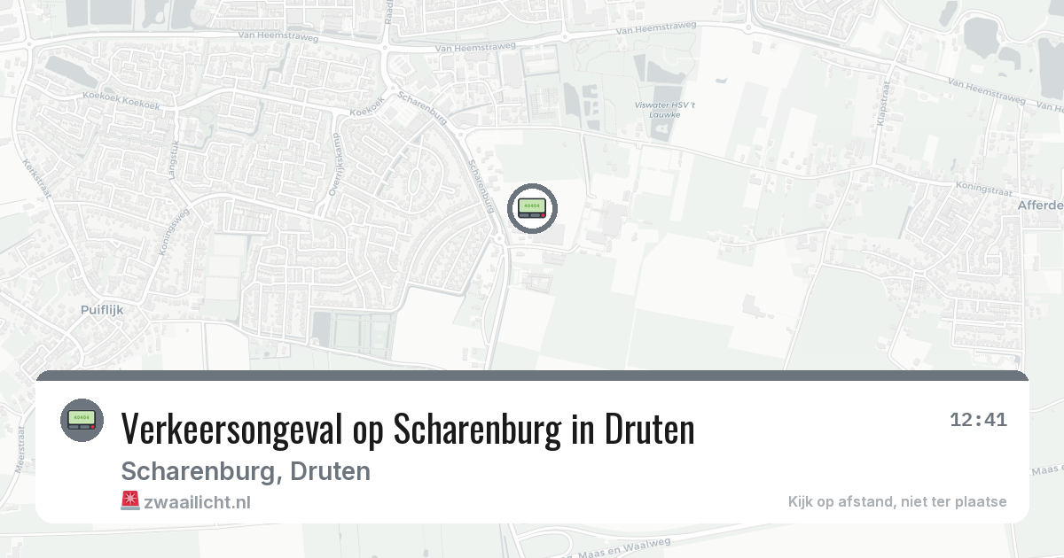 Verkeersongeval op Scharenburg in Druten — 28 mei 2026