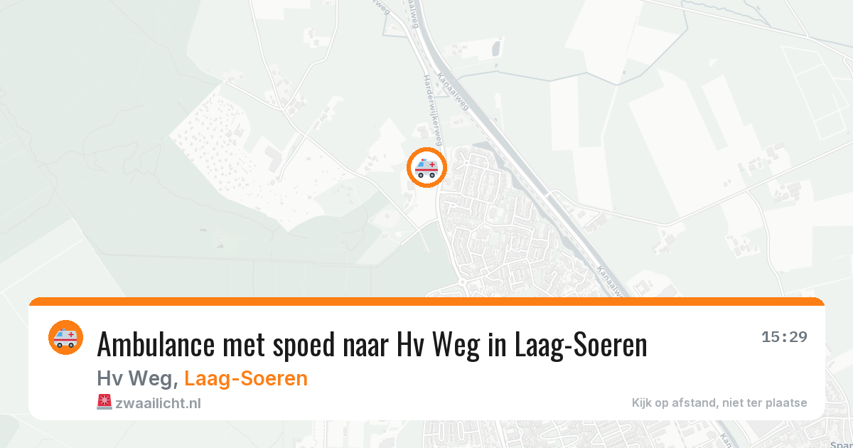 Ambulance met spoed naar Hv Weg in Laag-Soeren — 16 jul 2026