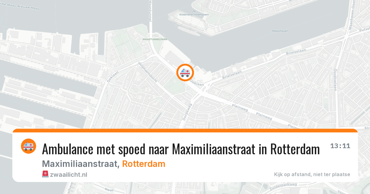 Ambulance met spoed naar Maximiliaanstraat in Rotterdam — 5 mrt 2026