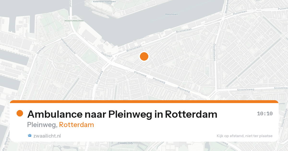 Ambulance naar Pleinweg in Rotterdam — 29 mei 2026