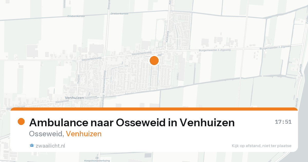 Ambulance naar Osseweid in Venhuizen — 9 aug 2026
