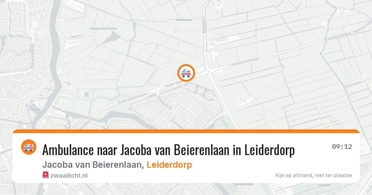 Ambulance naar Jacoba van Beierenlaan in Leiderdorp — 2 apr 2026