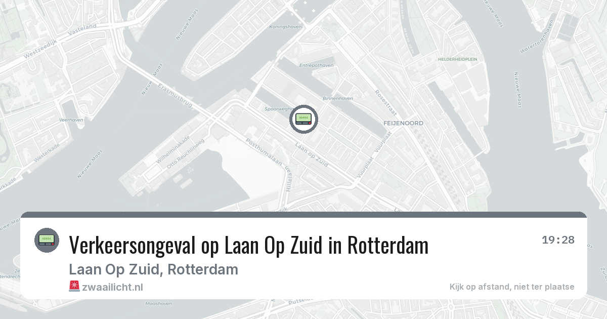 Verkeersongeval op Laan Op Zuid in Rotterdam — 8 feb 2026
