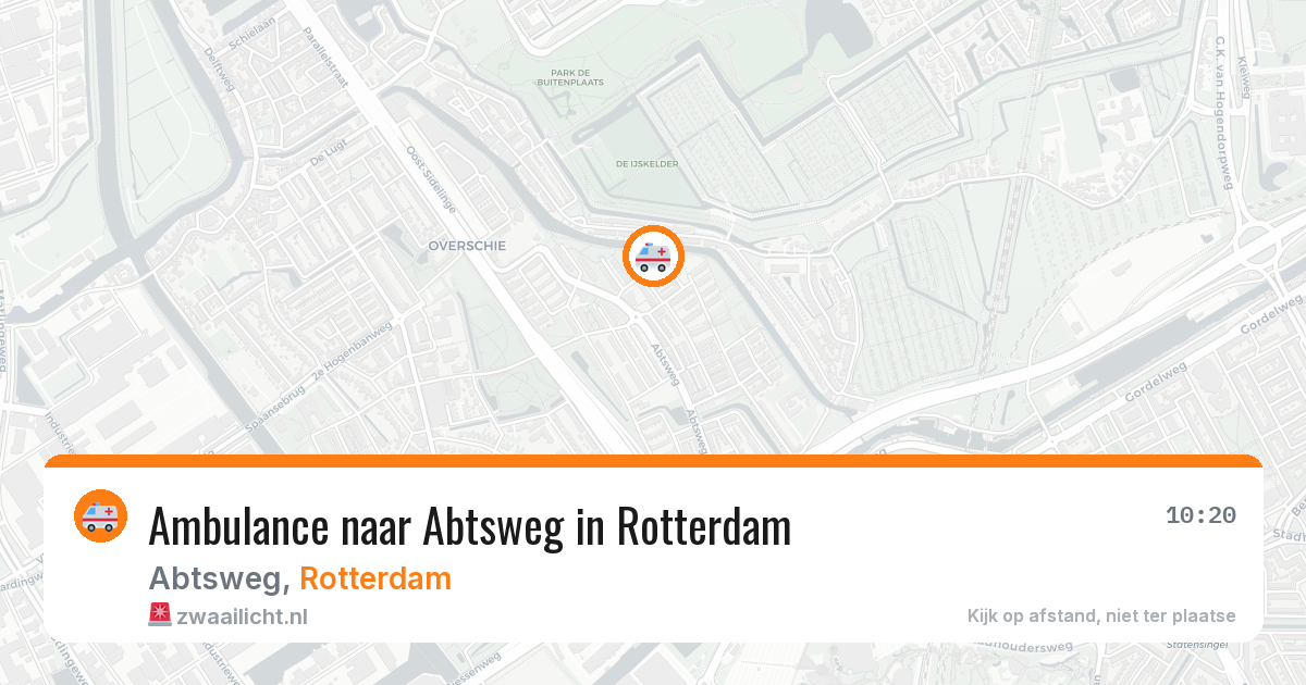 Ambulance naar Abtsweg in Rotterdam — 19 mei 2026