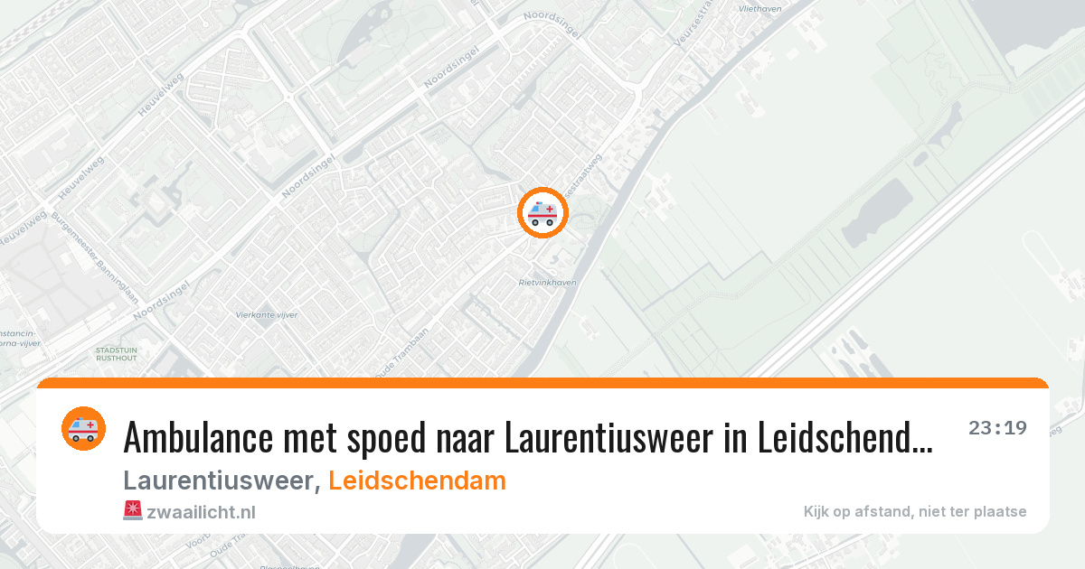 Ambulance met spoed naar Laurentiusweer in Leidschendam — 28 jun 2026