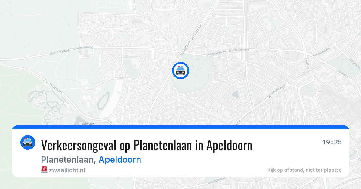 Verkeersongeval op Planetenlaan in Apeldoorn — 21 apr 2026