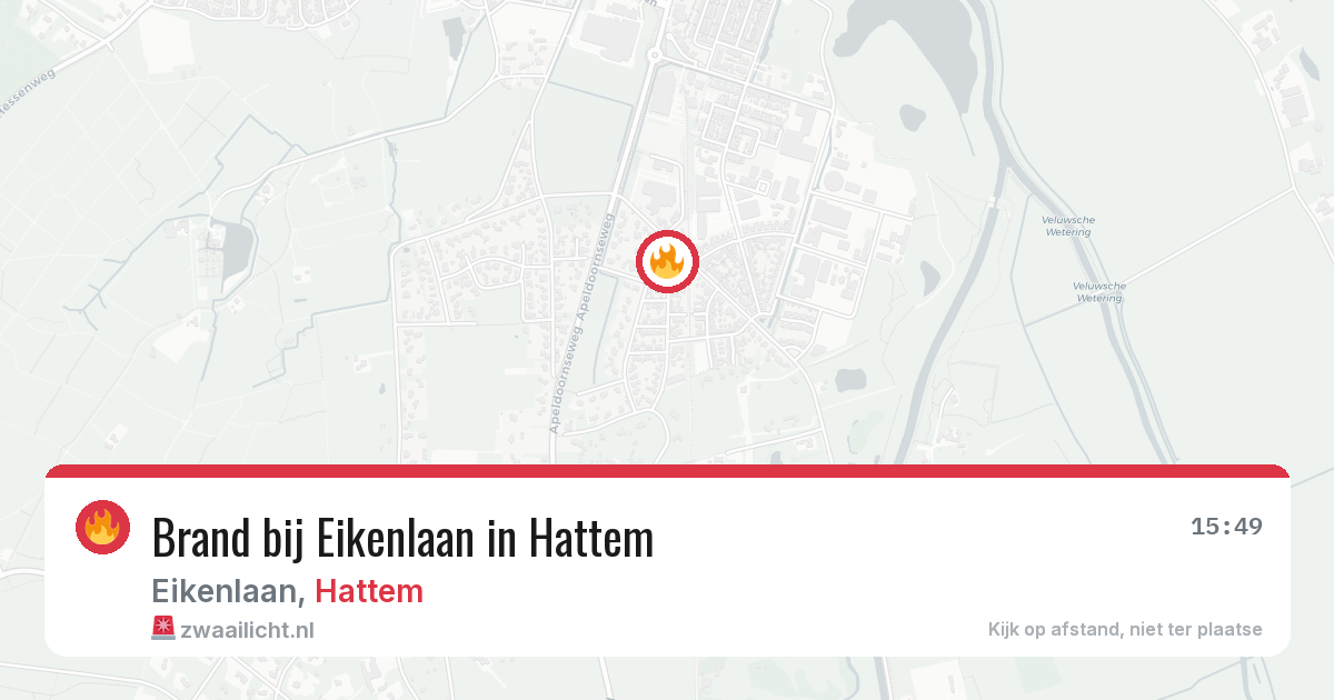 Brand bij Eikenlaan in Hattem — 6 jul 2026