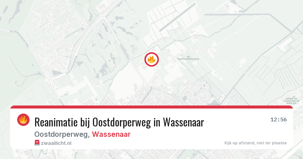 Reanimatie bij Oostdorperweg in Wassenaar — 23 jun 2026