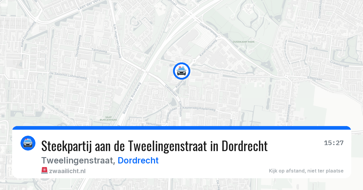 Steekpartij aan de Tweelingenstraat in Dordrecht — 11 apr 2026