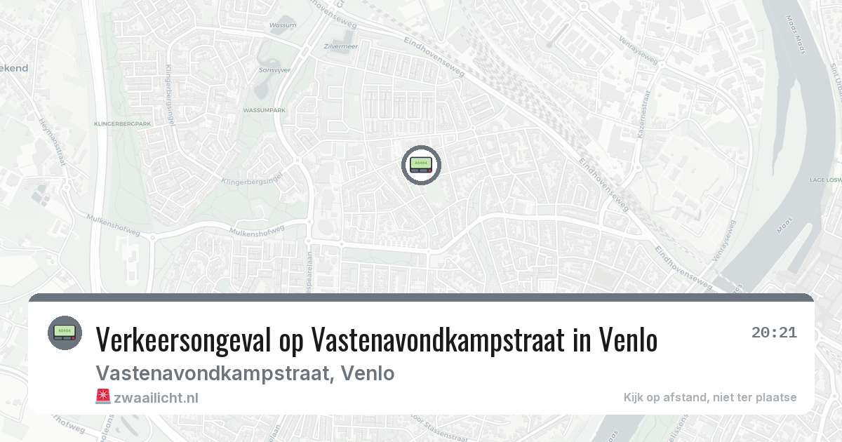 Verkeersongeval op Vastenavondkampstraat in Venlo — 12 feb 2026